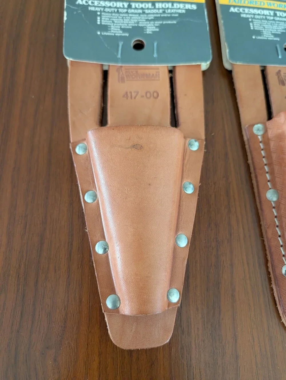 Buck Workman Leather Tool Holder Pair New Old Stock
